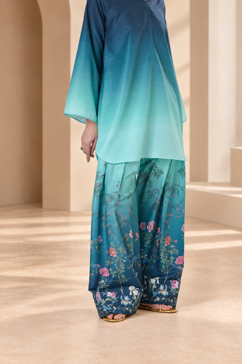 Aabshaar Tie-Dye Silk – Unstitched 2 Piece