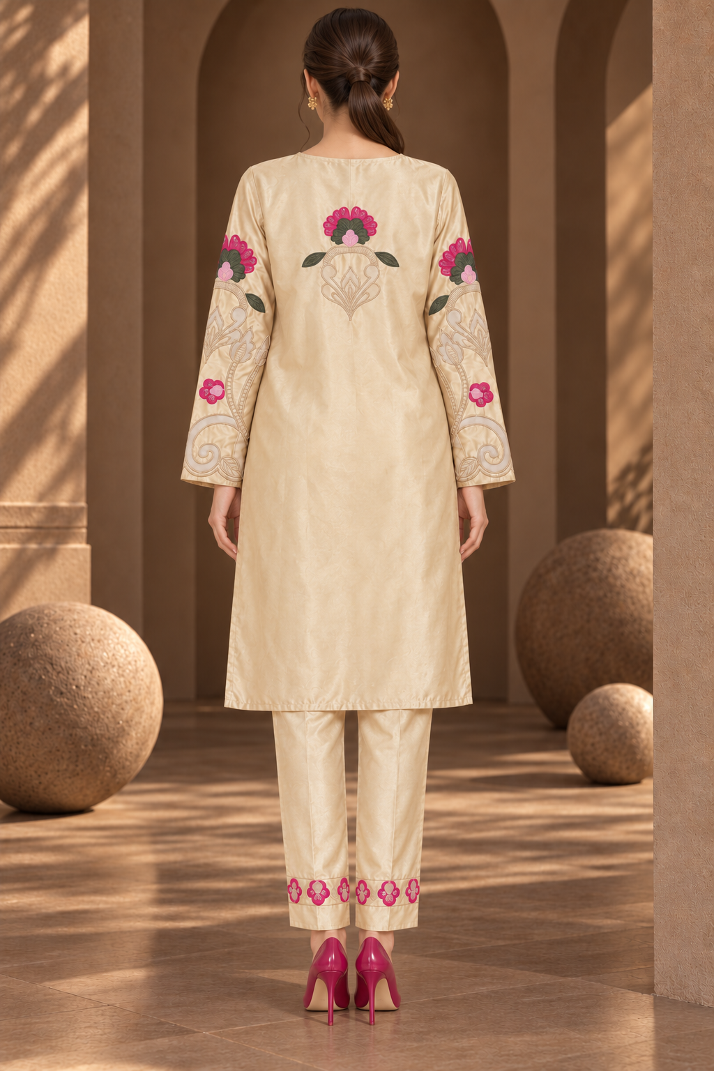 MEHR-E-GUL EMBROIDERED SILK – UNSTITCHED 2 PIECE