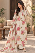 GULBAHAR UNSTITCHED 3-PIECE PRINTED SILK SUIT
